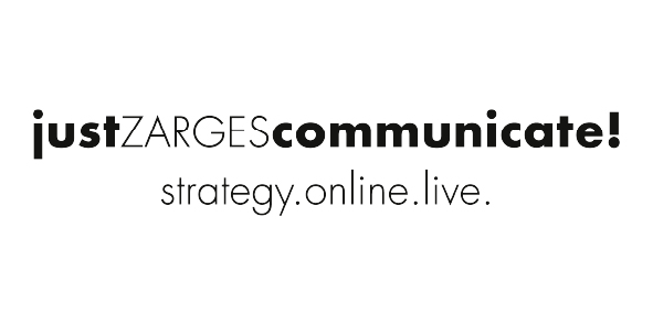 Referenz justZARGEScommunicate! Logo