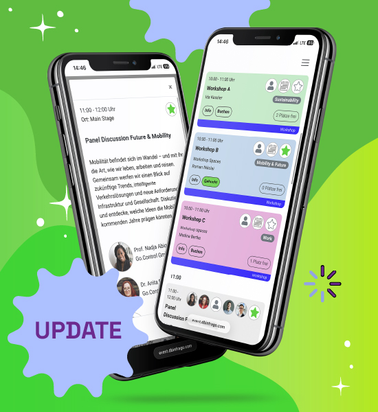 Smartphone mit buchbarer Agenda